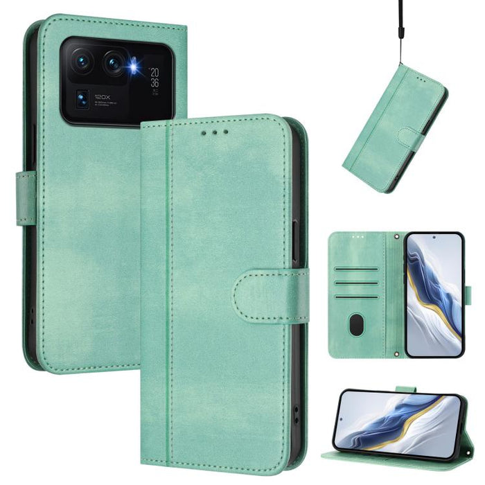 Funda de teléfono de cuero retro con hebilla para empalme de cables, For Xiaomi Mi 11 Ultra, For Xiaomi Mi 11 Pro, For Xiaomi Mi 11