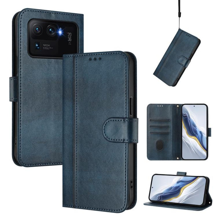 Funda de teléfono de cuero retro con hebilla para empalme de cables, For Xiaomi Mi 11 Ultra, For Xiaomi Mi 11 Pro, For Xiaomi Mi 11