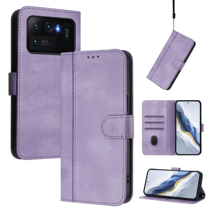 Funda de teléfono de cuero retro con hebilla para empalme de cables, For Xiaomi Mi 11 Ultra, For Xiaomi Mi 11 Pro, For Xiaomi Mi 11