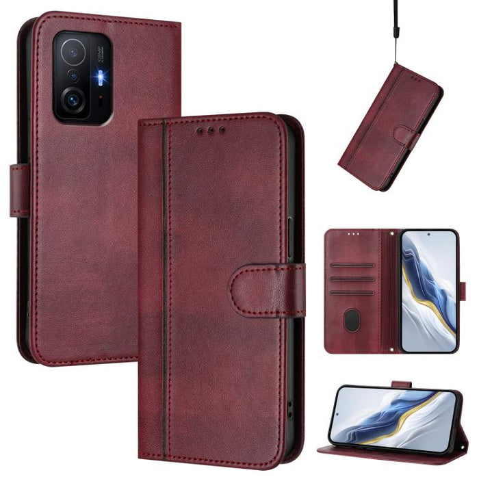 Funda de teléfono de cuero retro con hebilla para empalme de cables, For Xiaomi Mi 11 Ultra, For Xiaomi Mi 11 Pro, For Xiaomi Mi 11
