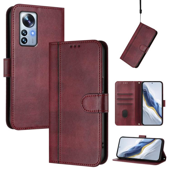 Funda de teléfono de cuero retro con hebilla para empalme de cables, For Xiaomi 12T / 12T Pro / Redmi K50 Ultra, For Xiaomi 12S Ultra, For Xiaomi 12 Pro / 12S Pro, For Xiaomi 12 5G / 12X 5G / 12S 5G, For Xiaomi 12 Lite, For Xiaomi Poco C40 / Redmi 10C ...