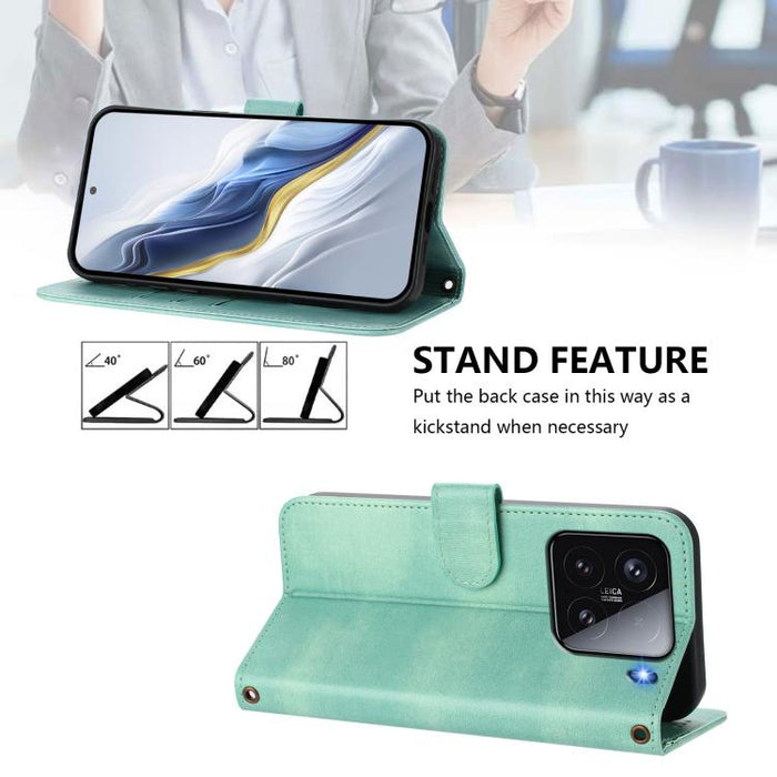 Funda de teléfono de cuero retro con hebilla para empalme de cables, For Xiaomi Poco F6 Pro 5G, For Xiaomi Poco X6 Neo 5G, For Xiaomi Poco X6 Pro 5G, For Xiaomi 14 Ultra 5G, For Xiaomi 14 Pro 5G, For Xiaomi 14 5G, For Xiaomi 13T Pro 5G / 13T 5G        ...