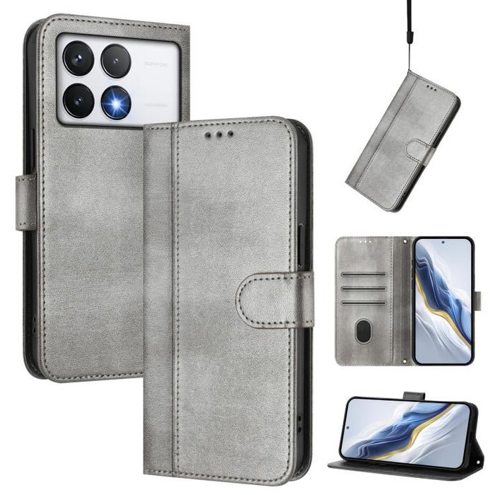 Funda de teléfono de cuero retro con hebilla para empalme de cables, For Xiaomi Poco F6 Pro 5G, For Xiaomi Poco X6 Neo 5G, For Xiaomi Poco X6 Pro 5G, For Xiaomi 14 Ultra 5G, For Xiaomi 14 Pro 5G, For Xiaomi 14 5G, For Xiaomi 13T Pro 5G / 13T 5G        ...