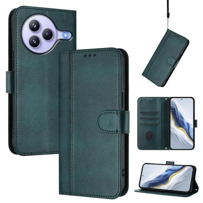 Funda de teléfono de cuero retro con hebilla para empalme de cables, For Redmi A7 Pro 171mm / Poco C85x 5G, For Redmi 15a 5G, For Redmi Turbo 5 Max 5G / Poco X8 Pro Max 5G, For Redmi Turbo 5 5G Global / Poco X8 Pro 5G                                   ...