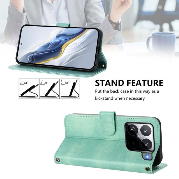 Funda de teléfono de cuero retro con hebilla para empalme de cables, For Xiaomi 15S Pro 5G, For Xiaomi Poco F7 Ultra 5G / Redmi K80 Pro, For Xiaomi Poco F7 Pro 5G / Redmi K80, For Xiaomi Poco X7 5G / Redmi Note 14 Pro 5G, For Xiaomi 15 Ultra           ...