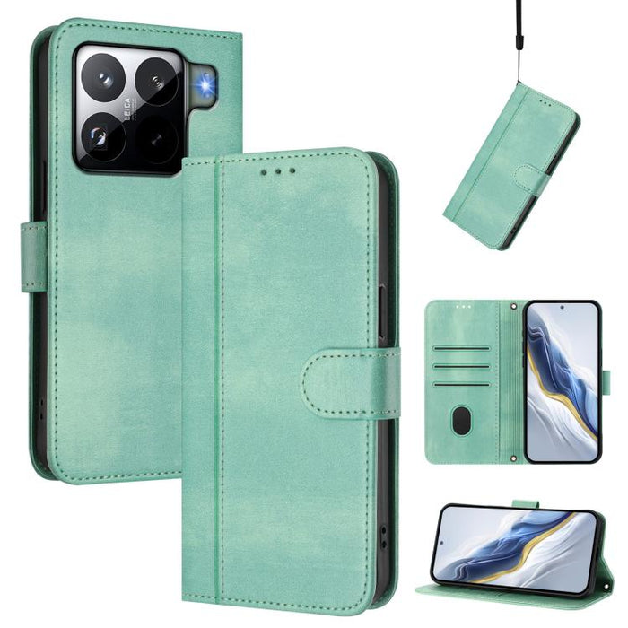 Funda de teléfono de cuero retro con hebilla para empalme de cables, For Xiaomi 15S Pro 5G, For Xiaomi Poco F7 Ultra 5G / Redmi K80 Pro, For Xiaomi Poco F7 Pro 5G / Redmi K80, For Xiaomi Poco X7 5G / Redmi Note 14 Pro 5G, For Xiaomi 15 Ultra           ...