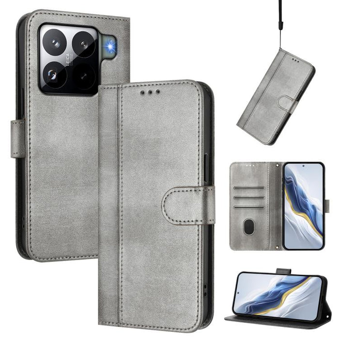 Funda de teléfono de cuero retro con hebilla para empalme de cables, For Xiaomi 15S Pro 5G, For Xiaomi Poco F7 Ultra 5G / Redmi K80 Pro, For Xiaomi Poco F7 Pro 5G / Redmi K80, For Xiaomi Poco X7 5G / Redmi Note 14 Pro 5G, For Xiaomi 15 Ultra           ...
