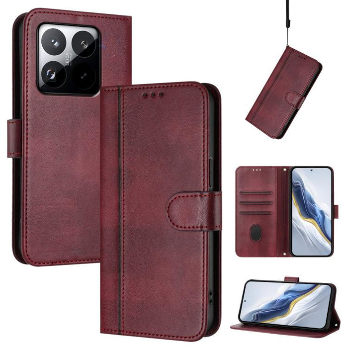 Funda de teléfono de cuero retro con hebilla para empalme de cables, For Redmi A7 Pro 171mm / Poco C85x 5G, For Redmi 15a 5G, For Redmi Turbo 5 Max 5G / Poco X8 Pro Max 5G, For Redmi Turbo 5 5G Global / Poco X8 Pro 5G                                   ...
