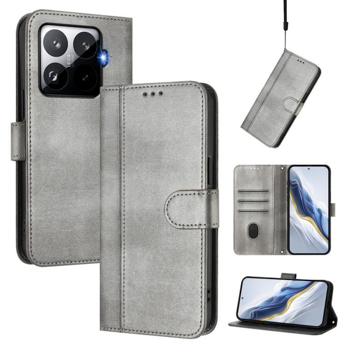 Funda de teléfono de cuero retro con hebilla para empalme de cables, For Xiaomi 15S Pro 5G, For Xiaomi Poco F7 Ultra 5G / Redmi K80 Pro, For Xiaomi Poco F7 Pro 5G / Redmi K80, For Xiaomi Poco X7 5G / Redmi Note 14 Pro 5G, For Xiaomi 15 Ultra           ...