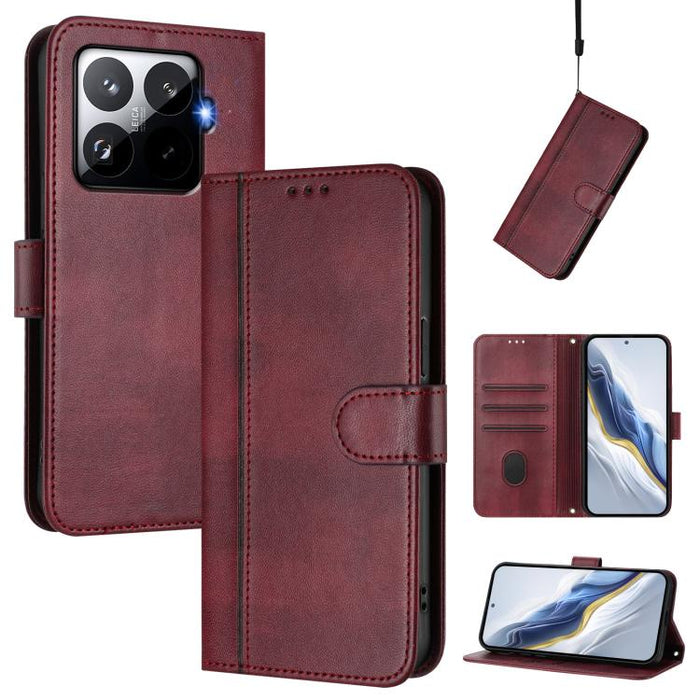 Funda de teléfono de cuero retro con hebilla para empalme de cables, For Redmi A7 Pro 171mm / Poco C85x 5G, For Redmi 15a 5G, For Redmi Turbo 5 Max 5G / Poco X8 Pro Max 5G, For Redmi Turbo 5 5G Global / Poco X8 Pro 5G                                   ...