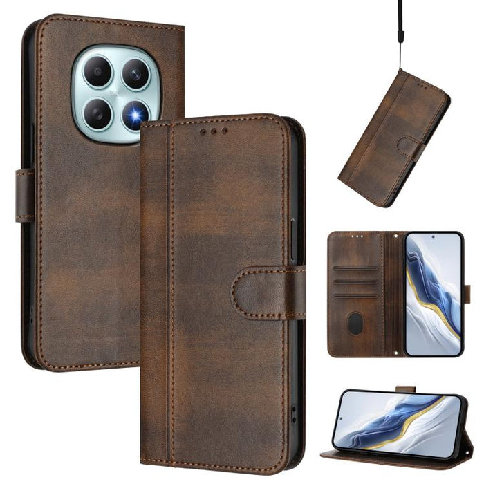 Funda de teléfono de cuero retro con hebilla para empalme de cables, For Redmi A7 Pro 171mm / Poco C85x 5G, For Redmi 15a 5G, For Redmi Turbo 5 Max 5G / Poco X8 Pro Max 5G, For Redmi Turbo 5 5G Global / Poco X8 Pro 5G                                   ...