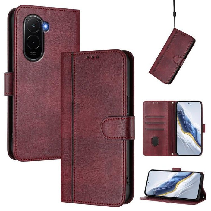 Funda de teléfono de cuero retro con hebilla para empalme de cables, For Redmi A7 Pro 171mm / Poco C85x 5G, For Redmi 15a 5G, For Redmi Turbo 5 Max 5G / Poco X8 Pro Max 5G, For Redmi Turbo 5 5G Global / Poco X8 Pro 5G                                   ...