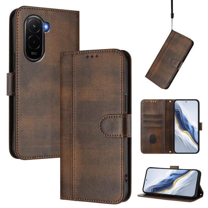 Funda de teléfono de cuero retro con hebilla para empalme de cables, For Redmi A7 Pro 171mm / Poco C85x 5G, For Redmi 15a 5G, For Redmi Turbo 5 Max 5G / Poco X8 Pro Max 5G, For Redmi Turbo 5 5G Global / Poco X8 Pro 5G                                   ...