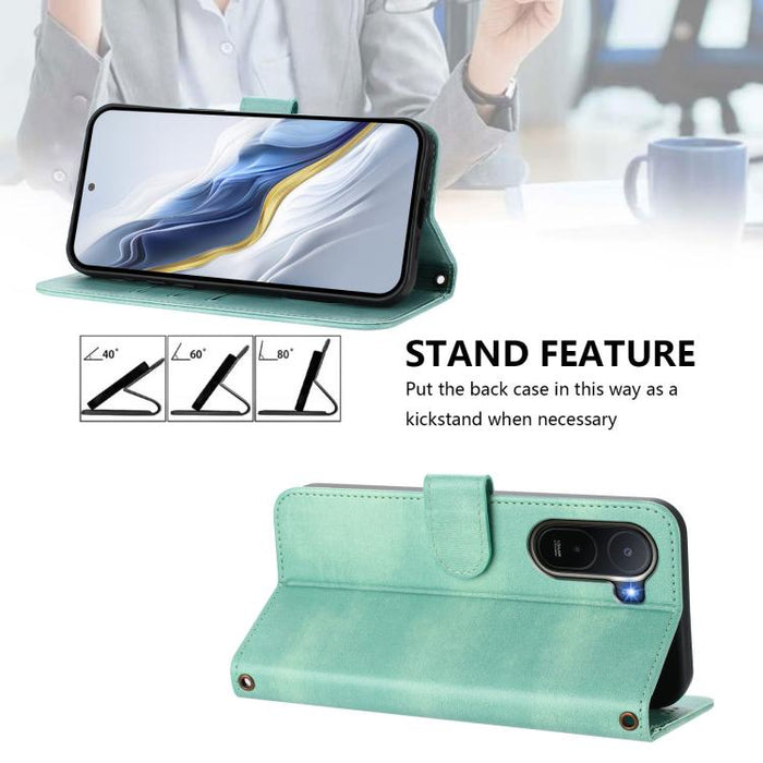 Funda de teléfono de cuero retro con hebilla para empalme de cables, For Redmi A7 Pro 171mm / Poco C85x 5G, For Redmi 15a 5G, For Redmi Turbo 5 Max 5G / Poco X8 Pro Max 5G, For Redmi Turbo 5 5G Global / Poco X8 Pro 5G                                   ...