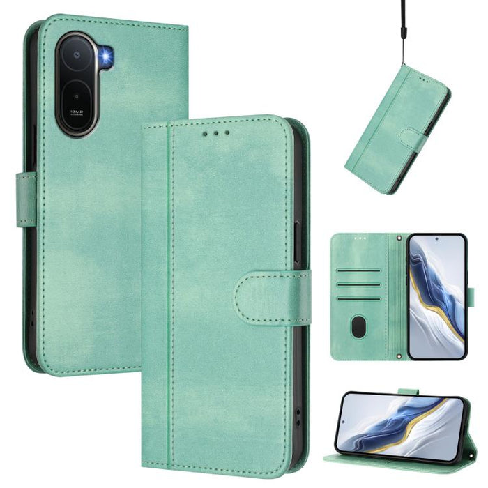 Funda de teléfono de cuero retro con hebilla para empalme de cables, For Redmi A7 Pro 171mm / Poco C85x 5G, For Redmi 15a 5G, For Redmi Turbo 5 Max 5G / Poco X8 Pro Max 5G, For Redmi Turbo 5 5G Global / Poco X8 Pro 5G                                   ...