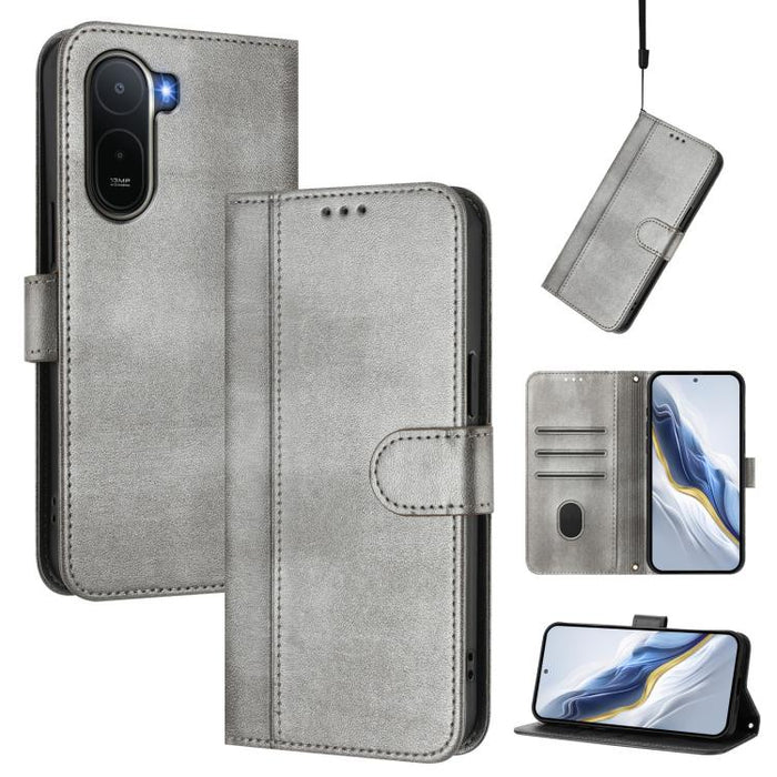 Funda de teléfono de cuero retro con hebilla para empalme de cables, For Redmi A7 Pro 171mm / Poco C85x 5G, For Redmi 15a 5G, For Redmi Turbo 5 Max 5G / Poco X8 Pro Max 5G, For Redmi Turbo 5 5G Global / Poco X8 Pro 5G                                   ...