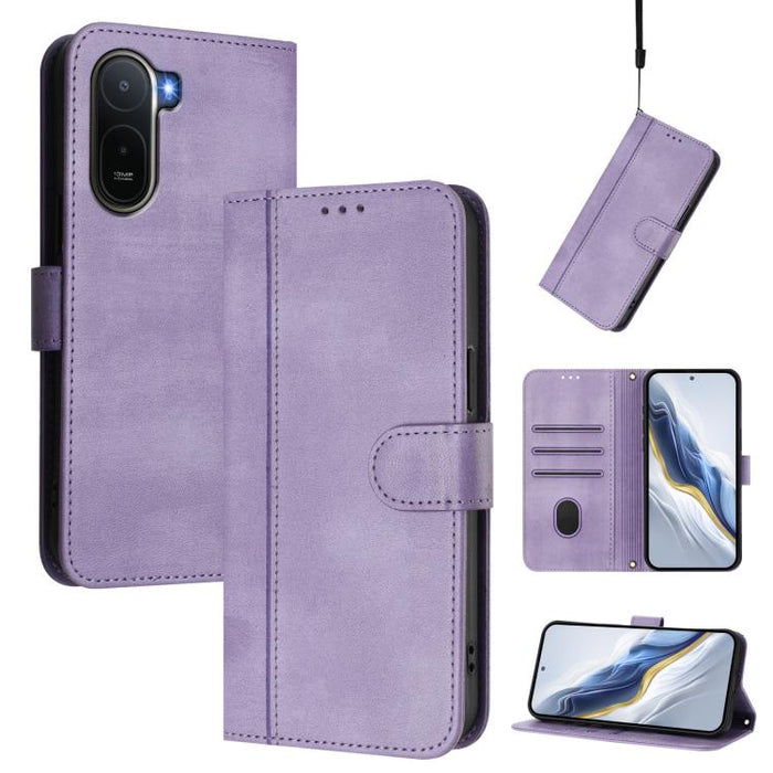 Funda de teléfono de cuero retro con hebilla para empalme de cables, For Redmi A7 Pro 171mm / Poco C85x 5G, For Redmi 15a 5G, For Redmi Turbo 5 Max 5G / Poco X8 Pro Max 5G, For Redmi Turbo 5 5G Global / Poco X8 Pro 5G                                   ...