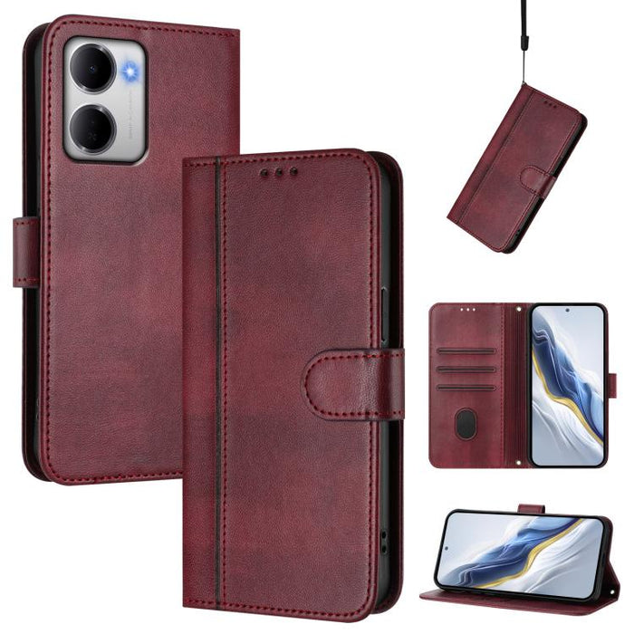 Funda de teléfono de cuero retro con hebilla para empalme de cables, For Redmi A7 Pro 171mm / Poco C85x 5G, For Redmi 15a 5G, For Redmi Turbo 5 Max 5G / Poco X8 Pro Max 5G, For Redmi Turbo 5 5G Global / Poco X8 Pro 5G                                   ...