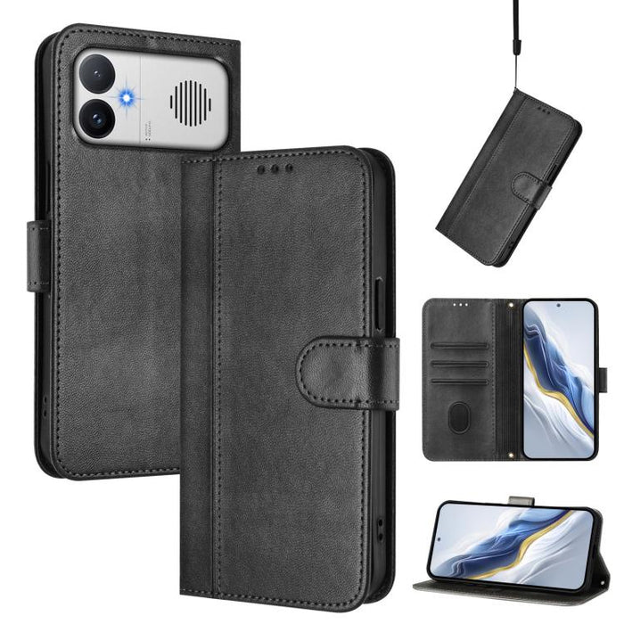 Funda de teléfono de cuero retro con hebilla para empalme de cables, For Redmi A7 Pro 171mm / Poco C85x 5G, For Redmi 15a 5G, For Redmi Turbo 5 Max 5G / Poco X8 Pro Max 5G, For Redmi Turbo 5 5G Global / Poco X8 Pro 5G                                   ...