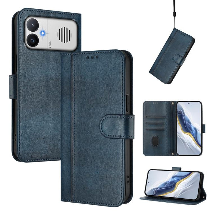 Funda de teléfono de cuero retro con hebilla para empalme de cables, For Redmi A7 Pro 171mm / Poco C85x 5G, For Redmi 15a 5G, For Redmi Turbo 5 Max 5G / Poco X8 Pro Max 5G, For Redmi Turbo 5 5G Global / Poco X8 Pro 5G                                   ...