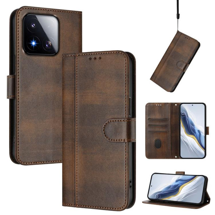 Funda de teléfono de cuero retro con hebilla para empalme de cables, For Redmi A7 Pro 171mm / Poco C85x 5G, For Redmi 15a 5G, For Redmi Turbo 5 Max 5G / Poco X8 Pro Max 5G, For Redmi Turbo 5 5G Global / Poco X8 Pro 5G                                   ...