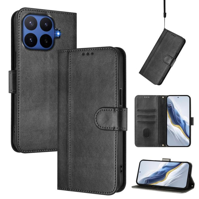 Funda de teléfono de cuero retro con hebilla para empalme de cables, For Redmi A7 Pro 171mm / Poco C85x 5G, For Redmi 15a 5G, For Redmi Turbo 5 Max 5G / Poco X8 Pro Max 5G, For Redmi Turbo 5 5G Global / Poco X8 Pro 5G                                   ...
