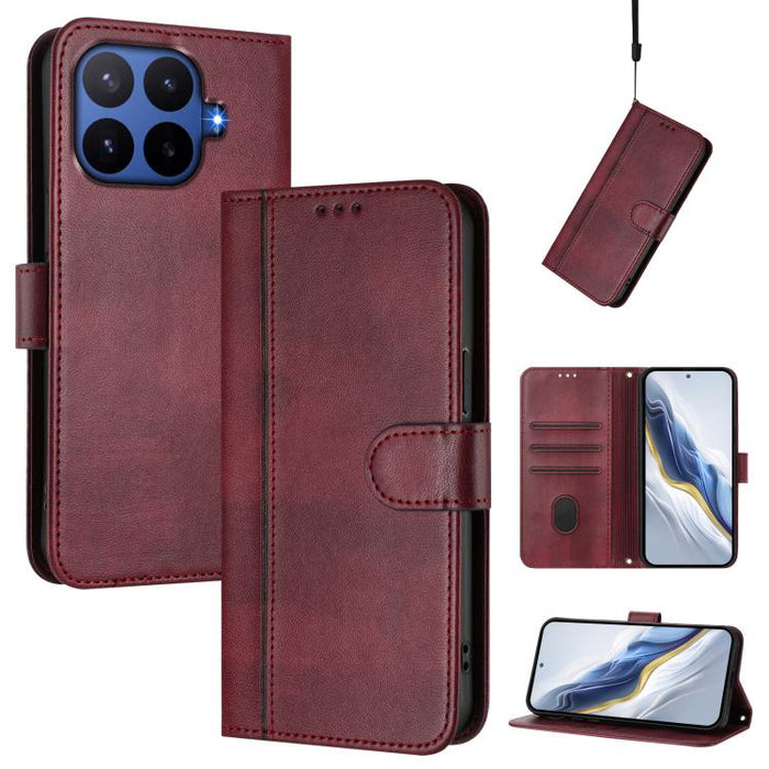 Funda de teléfono de cuero retro con hebilla para empalme de cables, For Redmi A7 Pro 171mm / Poco C85x 5G, For Redmi 15a 5G, For Redmi Turbo 5 Max 5G / Poco X8 Pro Max 5G, For Redmi Turbo 5 5G Global / Poco X8 Pro 5G                                   ...