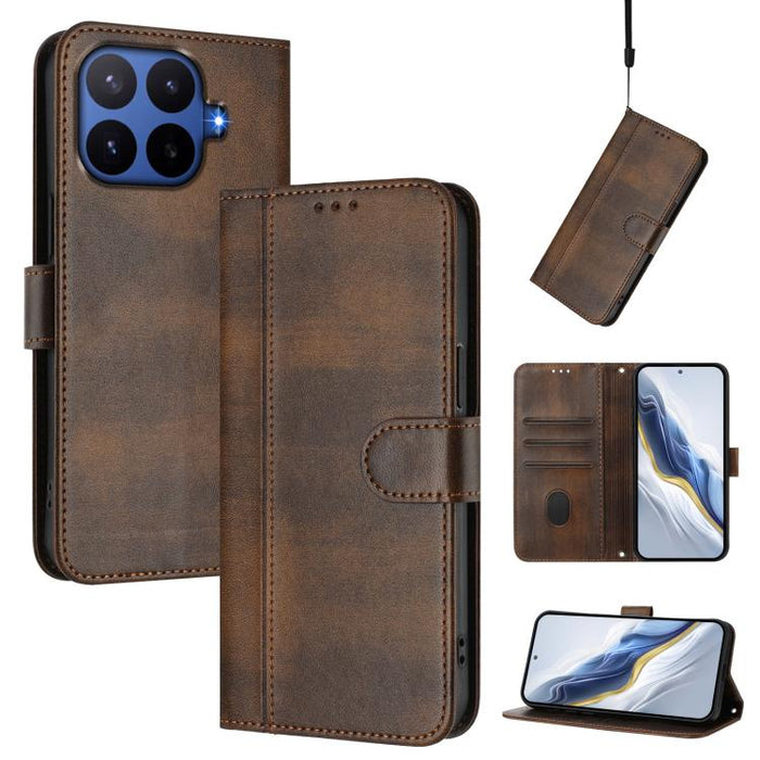 Funda de teléfono de cuero retro con hebilla para empalme de cables, For Redmi A7 Pro 171mm / Poco C85x 5G, For Redmi 15a 5G, For Redmi Turbo 5 Max 5G / Poco X8 Pro Max 5G, For Redmi Turbo 5 5G Global / Poco X8 Pro 5G                                   ...