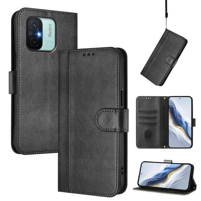 Funda de teléfono de cuero retro con hebilla para empalme de cables, For Redmi Note 12 4G Global, For Redmi A1 4G / A2 4G, For Redmi Note 12 Pro+ 5G India, For Redmi Note 12 Pro Speed / Note 12 Pro 5G, For Redmi Note 12 5G India / Xiaomi Poco X5       ...