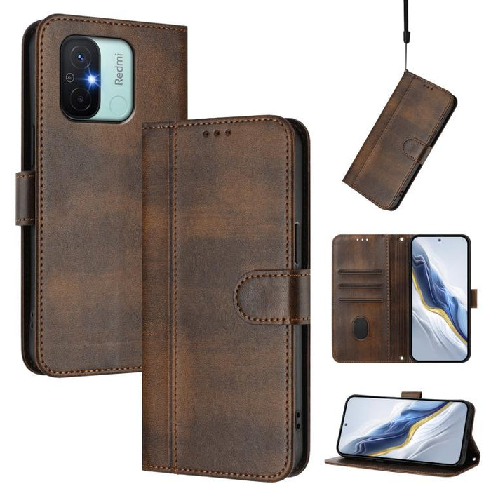 Funda de teléfono de cuero retro con hebilla para empalme de cables, For Redmi Note 12 4G Global, For Redmi A1 4G / A2 4G, For Redmi Note 12 Pro+ 5G India, For Redmi Note 12 Pro Speed / Note 12 Pro 5G, For Redmi Note 12 5G India / Xiaomi Poco X5       ...