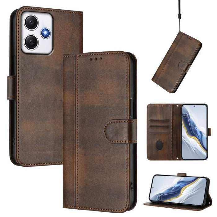 Funda de teléfono de cuero retro con hebilla para empalme de cables, For Redmi 13C 5G / 4G Global, For Redmi Note 13 4G Global, For Redmi Note 13 Pro 5G Global, For Redmi Note 13 5G Global, For Redmi Note 13 Pro+ 5G Global, For Redmi 12 5G / 4G Global ...