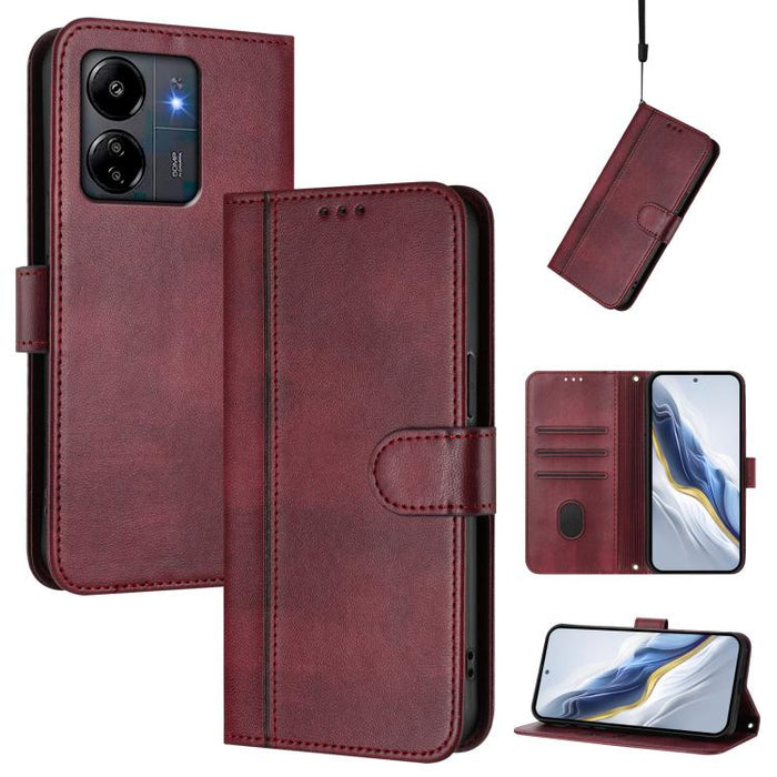 Funda de teléfono de cuero retro con hebilla para empalme de cables, For Redmi 13C 5G / 4G Global, For Redmi Note 13 4G Global, For Redmi Note 13 Pro 5G Global, For Redmi Note 13 5G Global, For Redmi Note 13 Pro+ 5G Global, For Redmi 12 5G / 4G Global ...