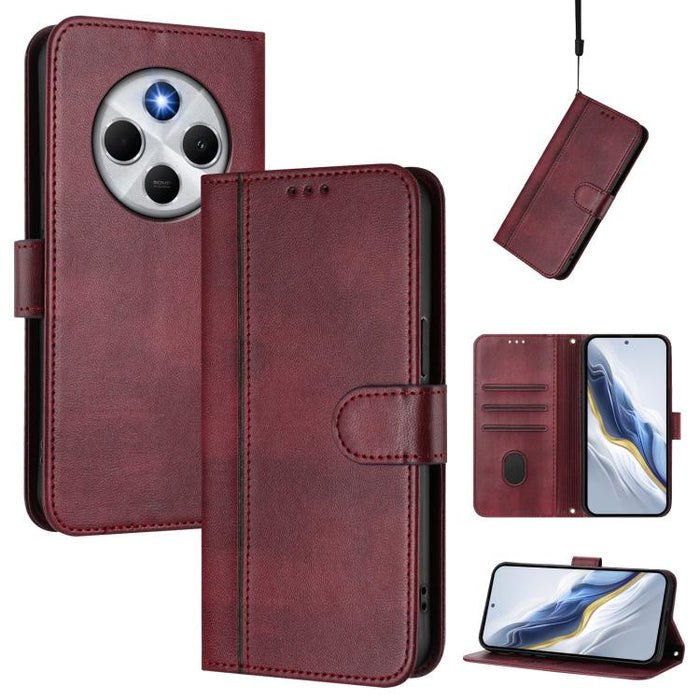 Funda de teléfono de cuero retro con hebilla para empalme de cables, For Redmi 13x 4G / Xiaomi Poco M6 Plus, For Redmi A5 4G 171.7mm / Xiaomi Poco C71, For Redmi Note 14 4G 164.84mm, For Redmi Note 14 Pro 5G India / Note 14 Pro+                        ...