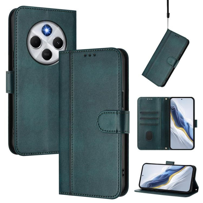 Funda de teléfono de cuero retro con hebilla para empalme de cables, For Redmi 13x 4G / Xiaomi Poco M6 Plus, For Redmi A5 4G 171.7mm / Xiaomi Poco C71, For Redmi Note 14 4G 164.84mm, For Redmi Note 14 Pro 5G India / Note 14 Pro+                        ...