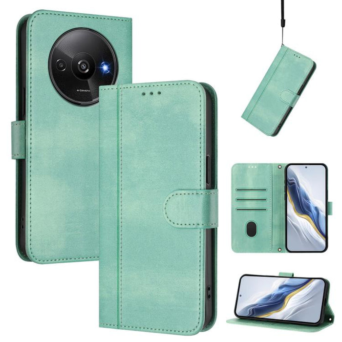 Funda de teléfono de cuero retro con hebilla para empalme de cables, For Redmi 13x 4G / Xiaomi Poco M6 Plus, For Redmi A5 4G 171.7mm / Xiaomi Poco C71, For Redmi Note 14 4G 164.84mm, For Redmi Note 14 Pro 5G India / Note 14 Pro+                        ...