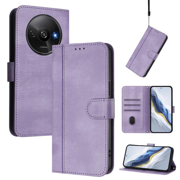 Funda de teléfono de cuero retro con hebilla para empalme de cables, For Redmi 13x 4G / Xiaomi Poco M6 Plus, For Redmi A5 4G 171.7mm / Xiaomi Poco C71, For Redmi Note 14 4G 164.84mm, For Redmi Note 14 Pro 5G India / Note 14 Pro+                        ...
