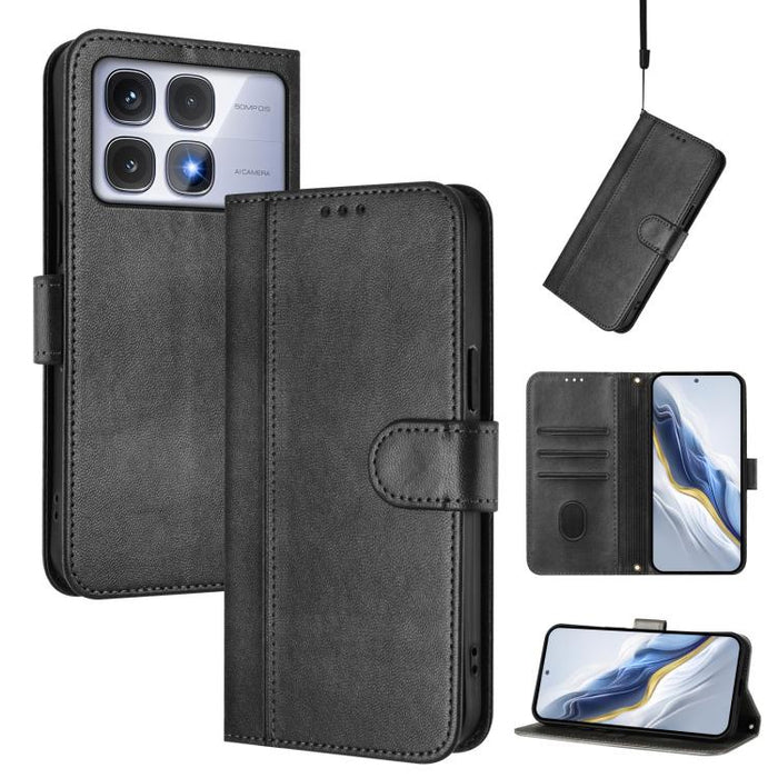 Funda de teléfono de cuero retro con hebilla para empalme de cables, For Redmi 13x 4G / Xiaomi Poco M6 Plus, For Redmi A5 4G 171.7mm / Xiaomi Poco C71, For Redmi Note 14 4G 164.84mm, For Redmi Note 14 Pro 5G India / Note 14 Pro+                        ...