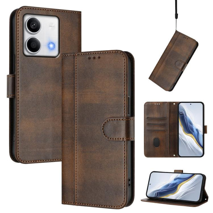 Funda de teléfono de cuero retro con hebilla para empalme de cables, For Redmi 13C 5G / 4G Global, For Redmi Note 13 4G Global, For Redmi Note 13 Pro 5G Global, For Redmi Note 13 5G Global, For Redmi Note 13 Pro+ 5G Global, For Redmi 12 5G / 4G Global ...