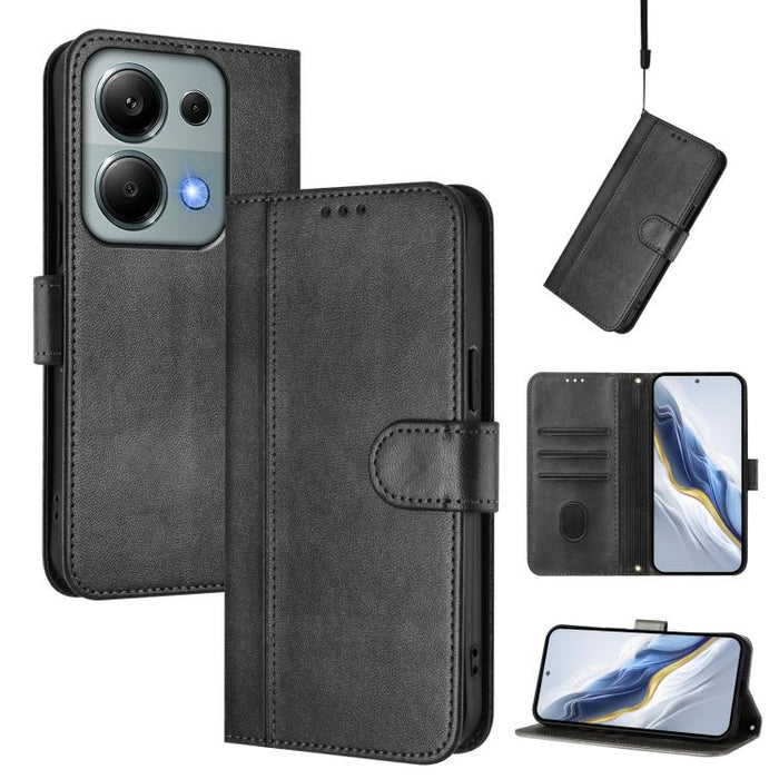 Funda de teléfono de cuero retro con hebilla para empalme de cables, For Redmi 13x 4G / Xiaomi Poco M6 Plus, For Redmi A5 4G 171.7mm / Xiaomi Poco C71, For Redmi Note 14 4G 164.84mm, For Redmi Note 14 Pro 5G India / Note 14 Pro+                        ...