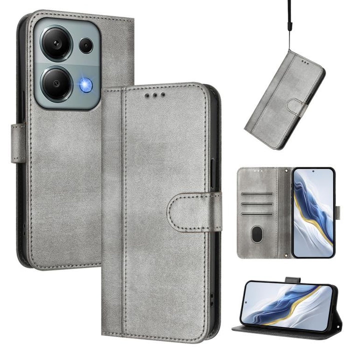 Funda de teléfono de cuero retro con hebilla para empalme de cables, For Redmi 13x 4G / Xiaomi Poco M6 Plus, For Redmi A5 4G 171.7mm / Xiaomi Poco C71, For Redmi Note 14 4G 164.84mm, For Redmi Note 14 Pro 5G India / Note 14 Pro+                        ...
