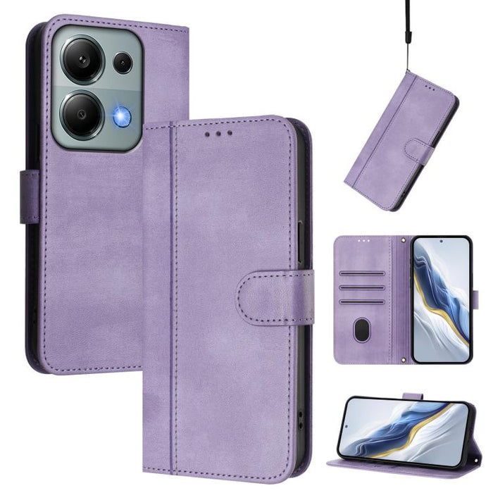 Funda de teléfono de cuero retro con hebilla para empalme de cables, For Redmi 13x 4G / Xiaomi Poco M6 Plus, For Redmi A5 4G 171.7mm / Xiaomi Poco C71, For Redmi Note 14 4G 164.84mm, For Redmi Note 14 Pro 5G India / Note 14 Pro+                        ...