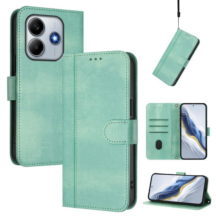 Funda de teléfono de cuero retro con hebilla para empalme de cables, For Redmi 13x 4G / Xiaomi Poco M6 Plus, For Redmi A5 4G 171.7mm / Xiaomi Poco C71, For Redmi Note 14 4G 164.84mm, For Redmi Note 14 Pro 5G India / Note 14 Pro+                        ...