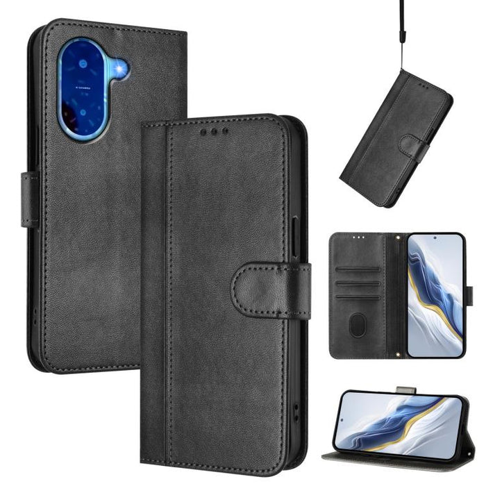 Funda de teléfono de cuero retro con hebilla para empalme de cables, For Redmi 13x 4G / Xiaomi Poco M6 Plus, For Redmi A5 4G 171.7mm / Xiaomi Poco C71, For Redmi Note 14 4G 164.84mm, For Redmi Note 14 Pro 5G India / Note 14 Pro+                        ...