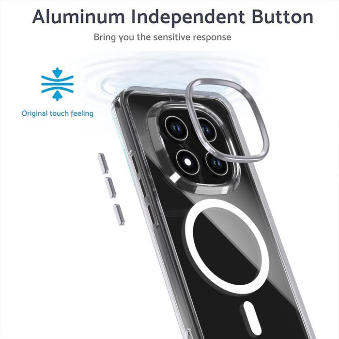 Funda magnética transparente para teléfono MagSafe, For Redmi Note 15 Pro+ 5G Global 163.3mm, For Redmi Note 15 5G / 4G Global 164mm, For Redmi Note 15 Pro 4G Global 163.2mm, For Redmi Note 15 Pro 5G Global 163.6mm, For Redmi 15C 5G / 4G EU 173mm      ...