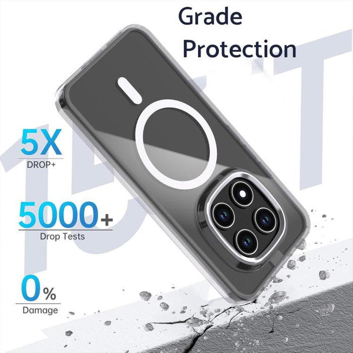 Funda magnética transparente para teléfono MagSafe, For Redmi Note 15 Pro+ 5G Global 163.3mm, For Redmi Note 15 5G / 4G Global 164mm, For Redmi Note 15 Pro 4G Global 163.2mm, For Redmi Note 15 Pro 5G Global 163.6mm, For Redmi 15C 5G / 4G EU 173mm      ...