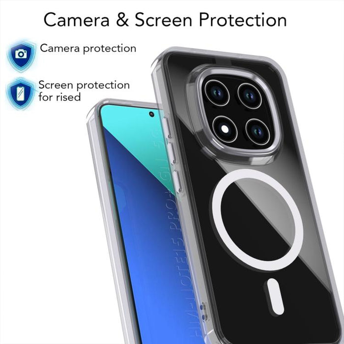 Funda magnética transparente para teléfono MagSafe, For Redmi Note 15 Pro+ 5G Global 163.3mm, For Redmi Note 15 5G / 4G Global 164mm, For Redmi Note 15 Pro 4G Global 163.2mm, For Redmi Note 15 Pro 5G Global 163.6mm, For Redmi 15C 5G / 4G EU 173mm      ...