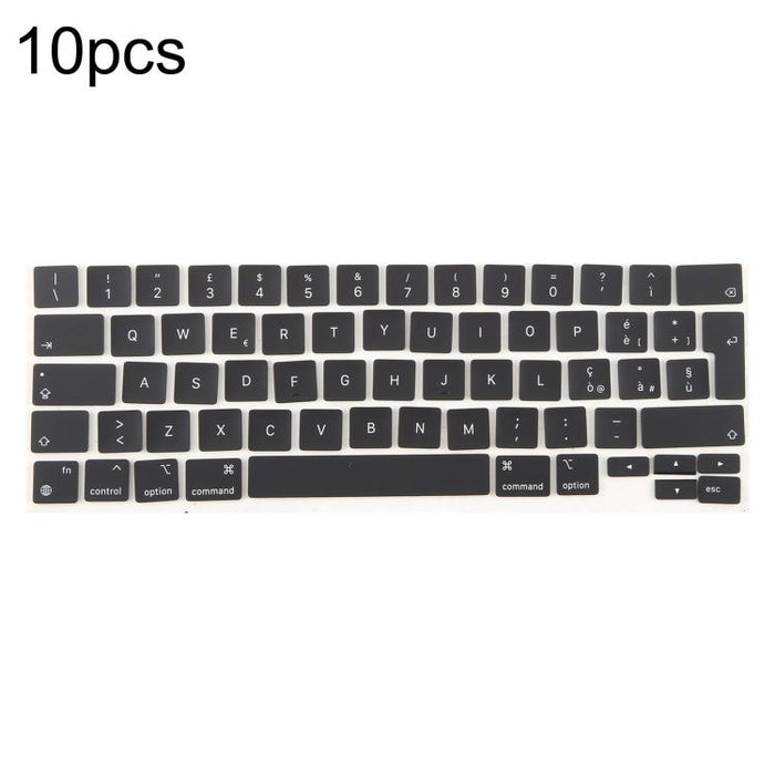 For MacBook A2251 A2289 A2238 A2338 10pcs UK Big Enter Version Keycaps, Sweden, Denmark, Italy, Arabic, German, Russian, Hungary, French, Norway, Spain, Portugal, English