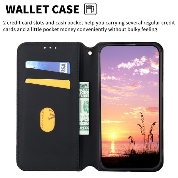 Funda de cuero plegable con textura de cuadrícula cúbica para teléfono, For Redmi A7 Pro 171mm / Poco C85x 5G, For Redmi 15a 5G, For Redmi Turbo 5 Max / Poco X8 Pro Max, For Redmi Turbo 5 5G / Poco X8 Pro 5G                                             ...