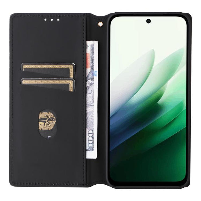 Funda de cuero plegable con textura de cuadrícula cúbica para teléfono, For Redmi K80 / K80 Pro, For Redmi Note 14 Pro 4G Global, For Redmi Note 14 4G 163.25mm, For Redmi Note 14 Pro+ 5G, For Redmi 14C 4G, For Redmi K70 Ultra                           ...