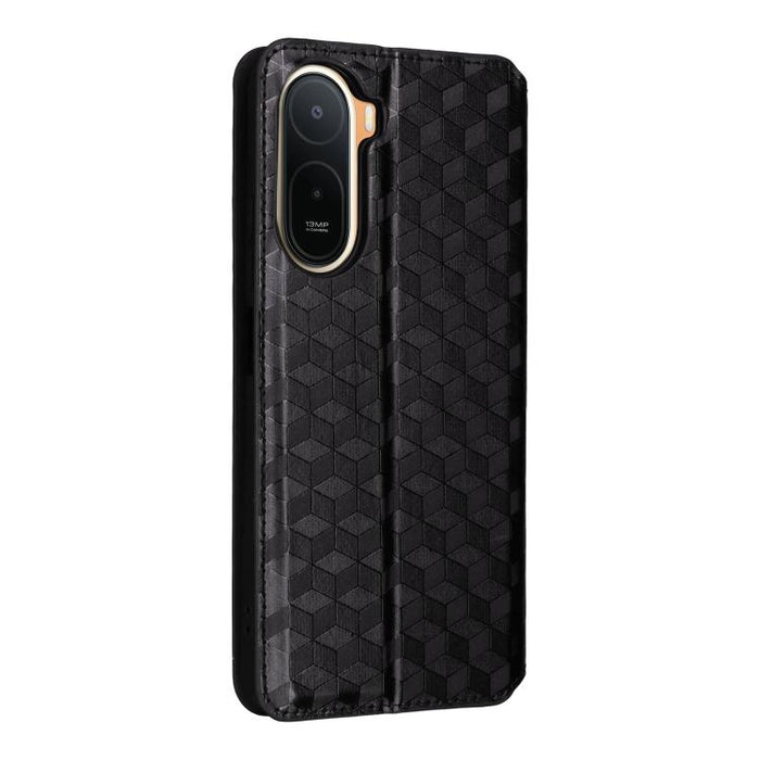 Funda de cuero plegable con textura de cuadrícula cúbica para teléfono, For Redmi A7 Pro 171mm / Poco C85x 5G, For Redmi 15a 5G, For Redmi Turbo 5 Max / Poco X8 Pro Max, For Redmi Turbo 5 5G / Poco X8 Pro 5G                                             ...